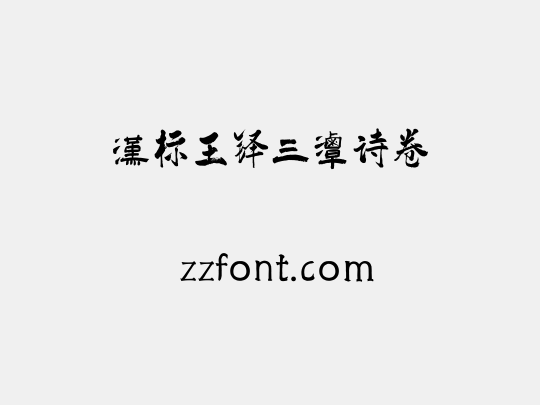 汉标王铎三潭诗卷