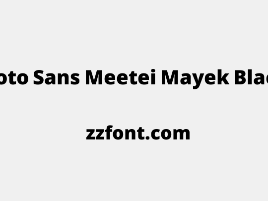 Noto Sans Meetei Mayek Black