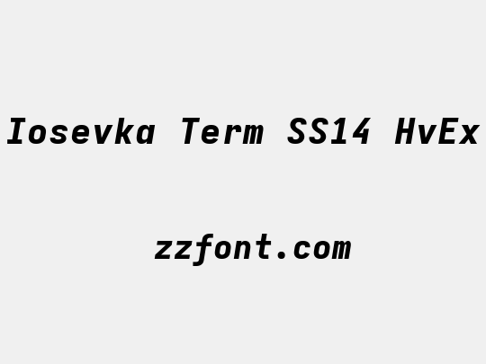 Iosevka Term SS14 HvEx