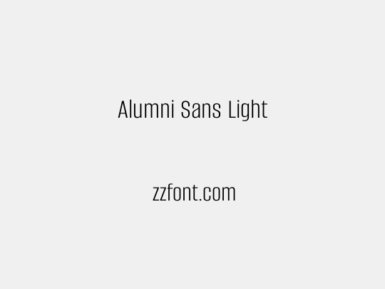 Alumni Sans Light