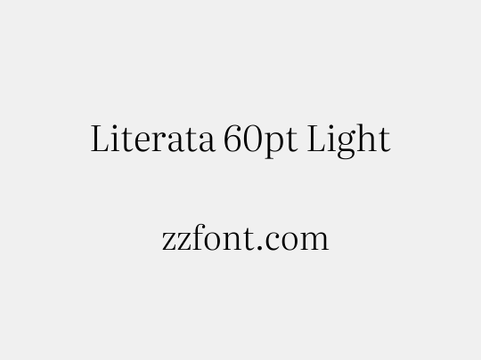 Literata 60pt Light