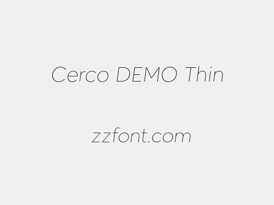 Cerco DEMO Thin