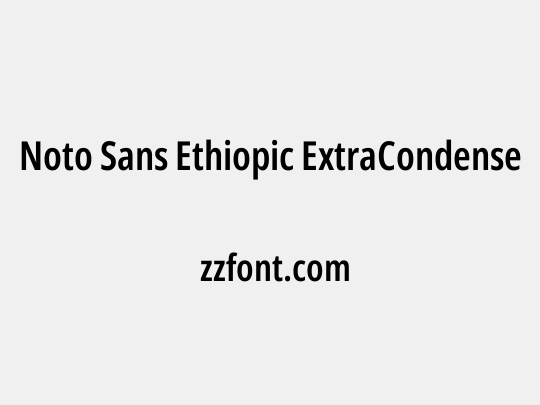Noto Sans Ethiopic ExtraCondensed SemiBold