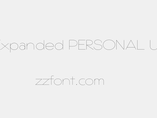 Gonzi Expanded PERSONAL USE Thin