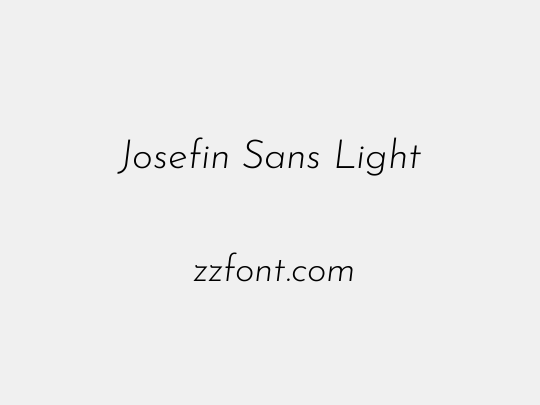 Josefin Sans Light