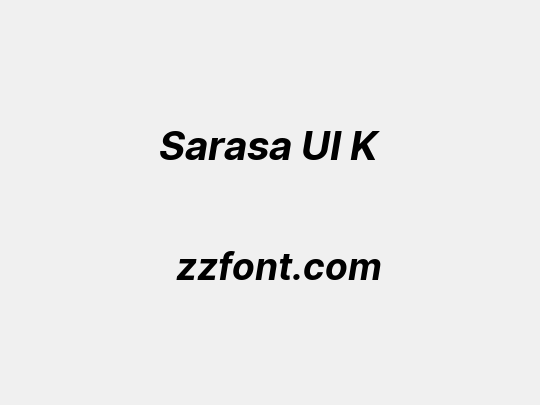 Sarasa UI K
