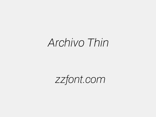 Archivo Thin