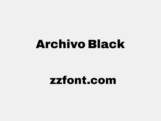 Archivo Black