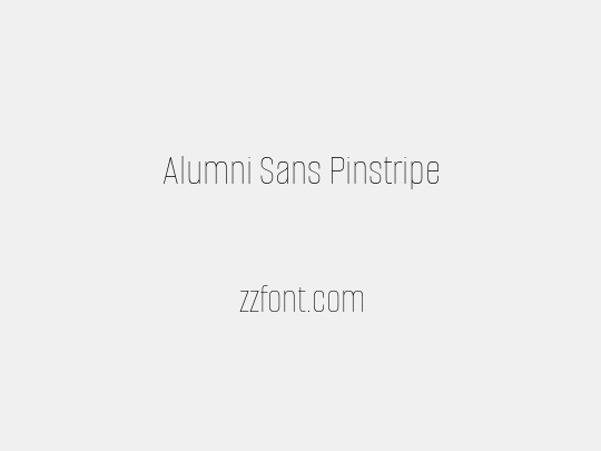 Alumni Sans Pinstripe