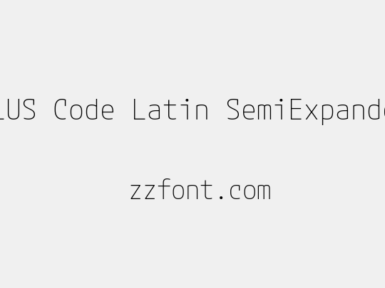 M PLUS Code Latin SemiExpanded ExtraLight