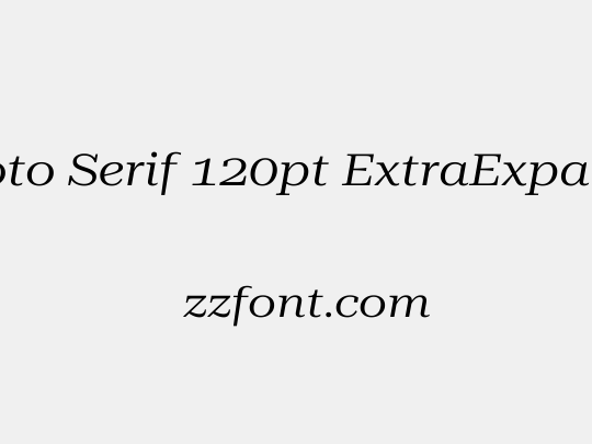 Roboto Serif 120pt ExtraExpanded