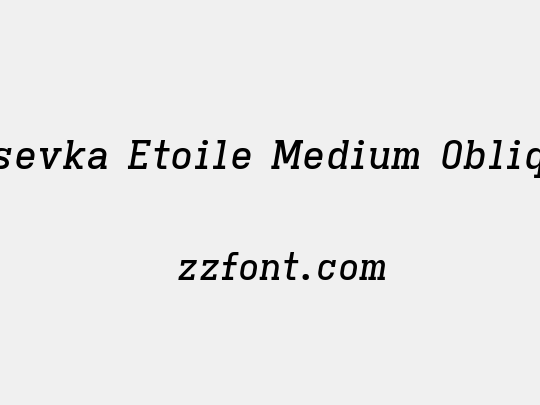 Iosevka Etoile Medium Oblique