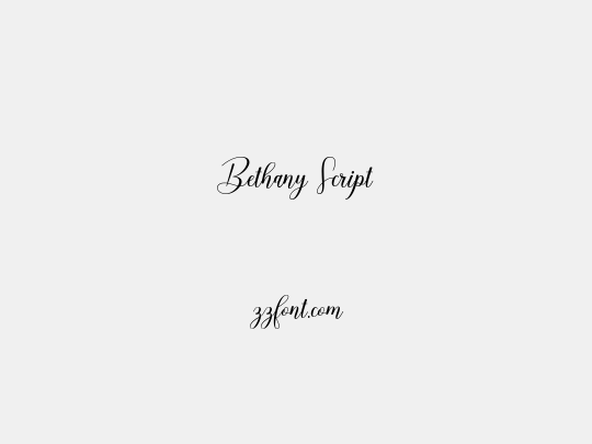 Bethany Script