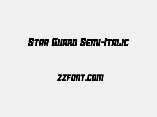 Star Guard Semi-Italic