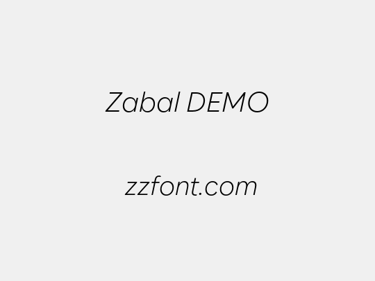Zabal DEMO