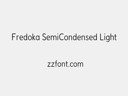 Fredoka SemiCondensed Light