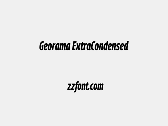 Georama ExtraCondensed