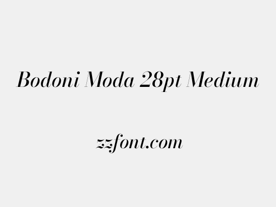 Bodoni Moda 28pt Medium