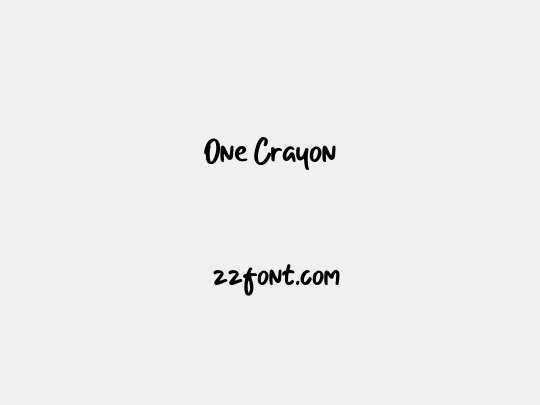 One Crayon