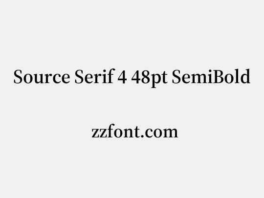 Source Serif 4 48pt SemiBold