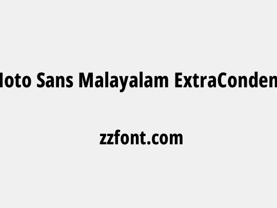 Noto Sans Malayalam ExtraCondensed ExtraBold