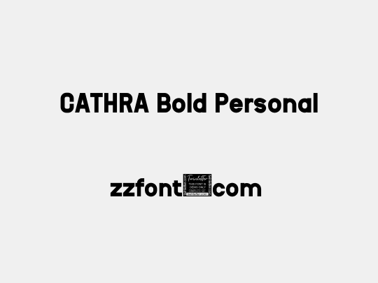 CATHRA Bold Personal