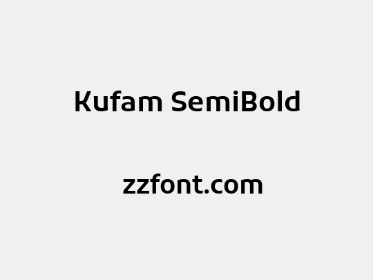 Kufam SemiBold
