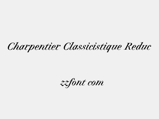 Charpentier Classicistique Reduced