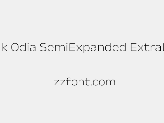 Anek Odia SemiExpanded ExtraLight