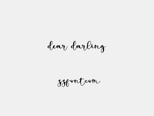 dear darling