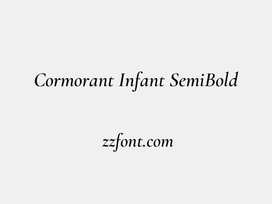 Cormorant Infant SemiBold