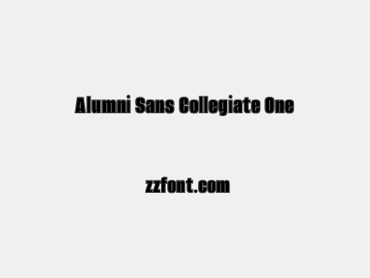 Alumni Sans Collegiate One