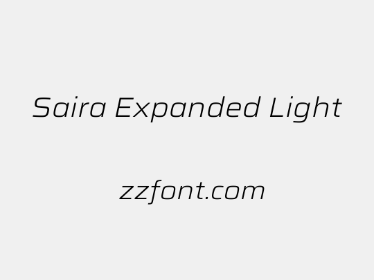Saira Expanded Light