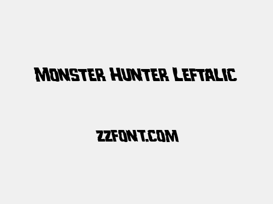 Monster Hunter Leftalic