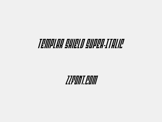 Templar Shield Super-Italic