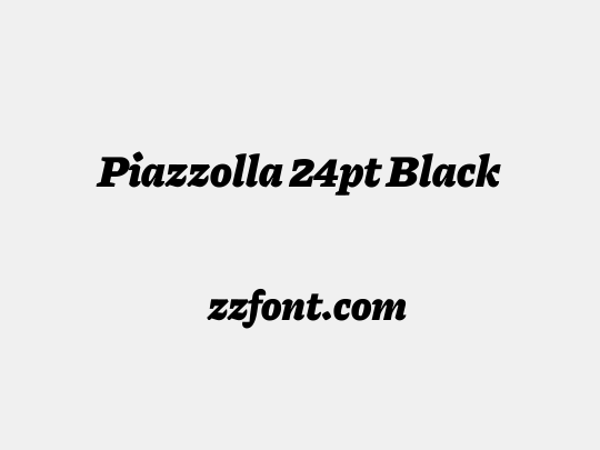 Piazzolla 24pt Black