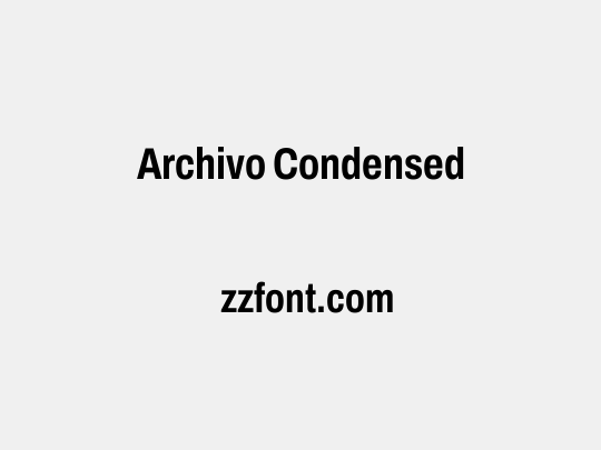 Archivo Condensed