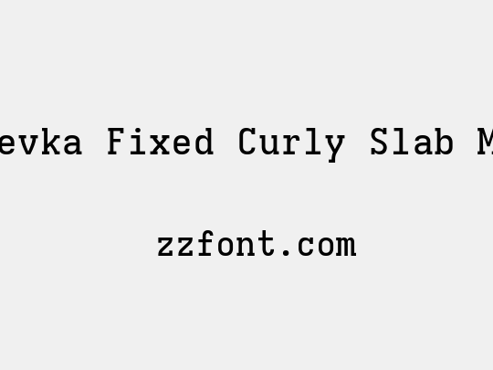 Iosevka Fixed Curly Slab MdEx