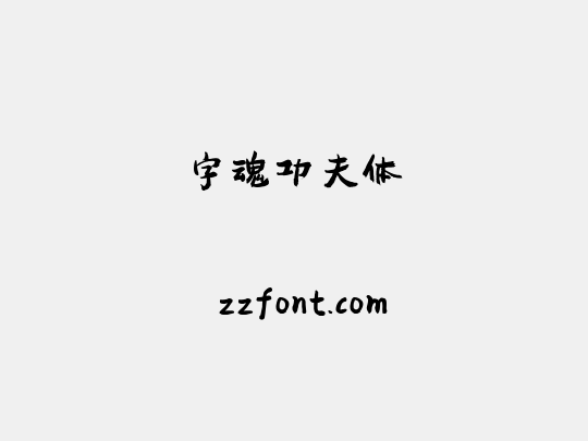 字魂功夫体