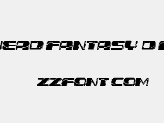 Forehead Fantasy 3D Filled