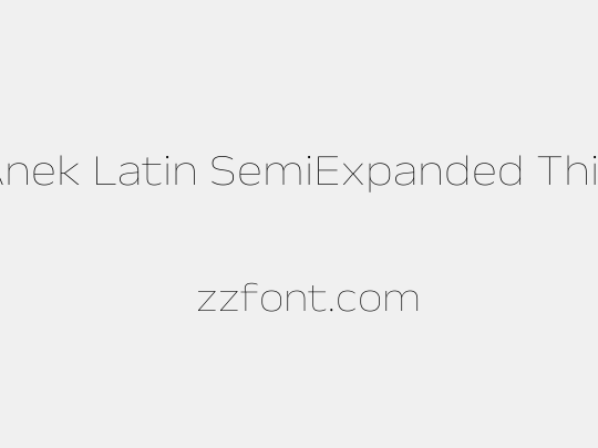 Anek Latin SemiExpanded Thin