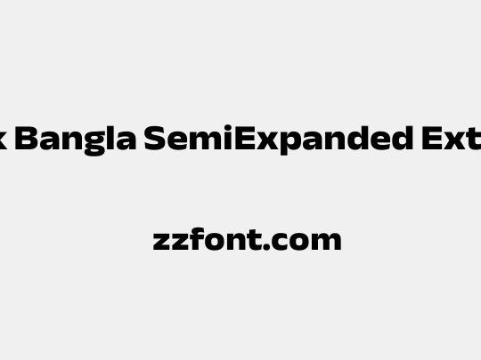 Anek Bangla SemiExpanded ExtraBold