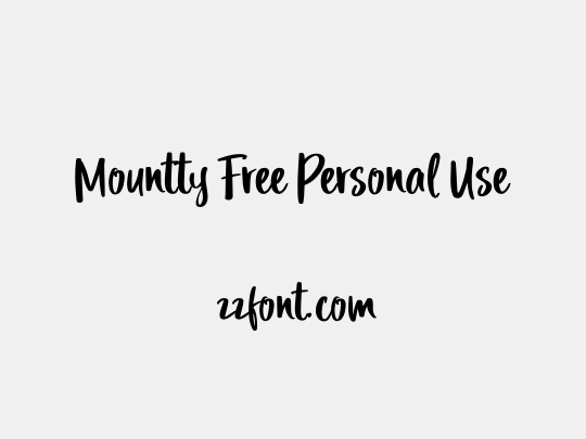 Mountty Free Personal Use