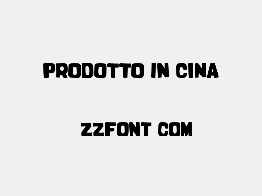 Prodotto In Cina
