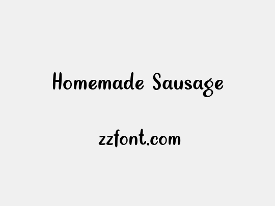 Homemade Sausage