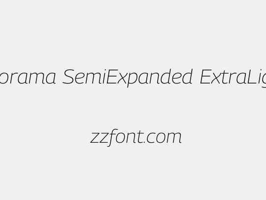 Georama SemiExpanded ExtraLight