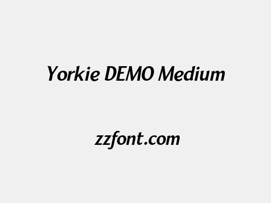 Yorkie DEMO Medium