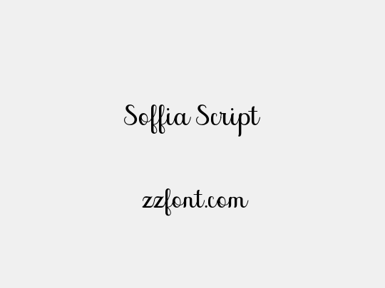 Soffia Script