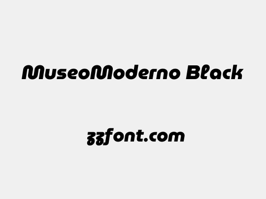 MuseoModerno Black