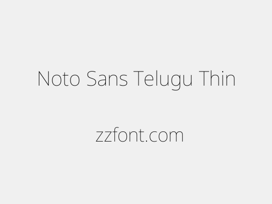 Noto Sans Telugu Thin